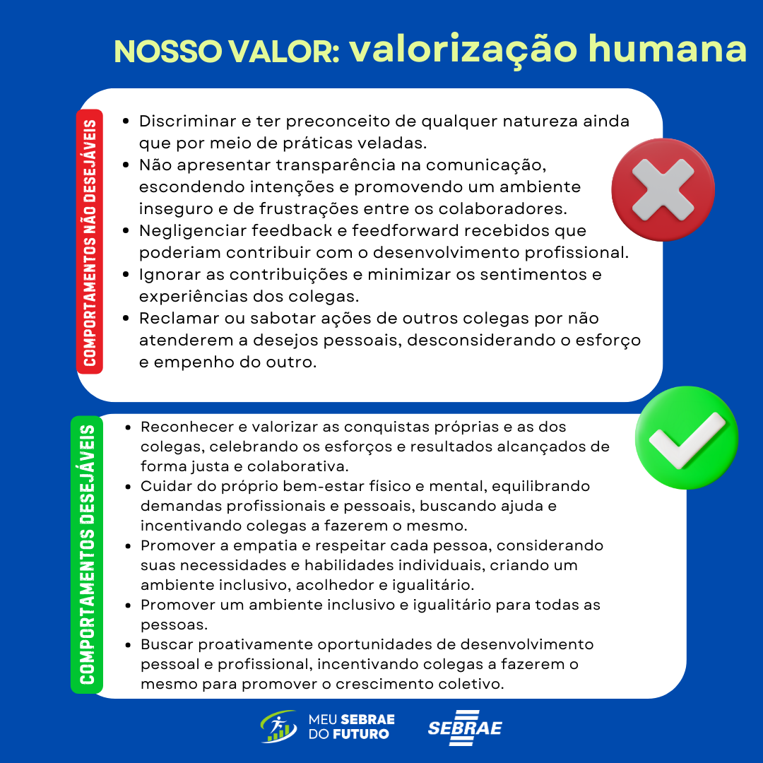 #NossoValor: Valorização Humana 