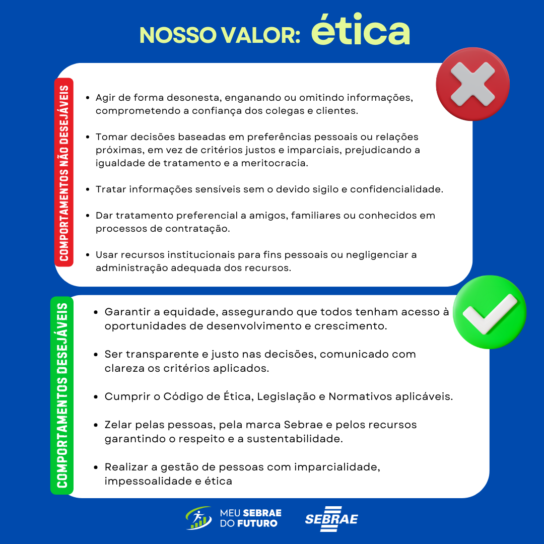 #NossoValor: Ética 